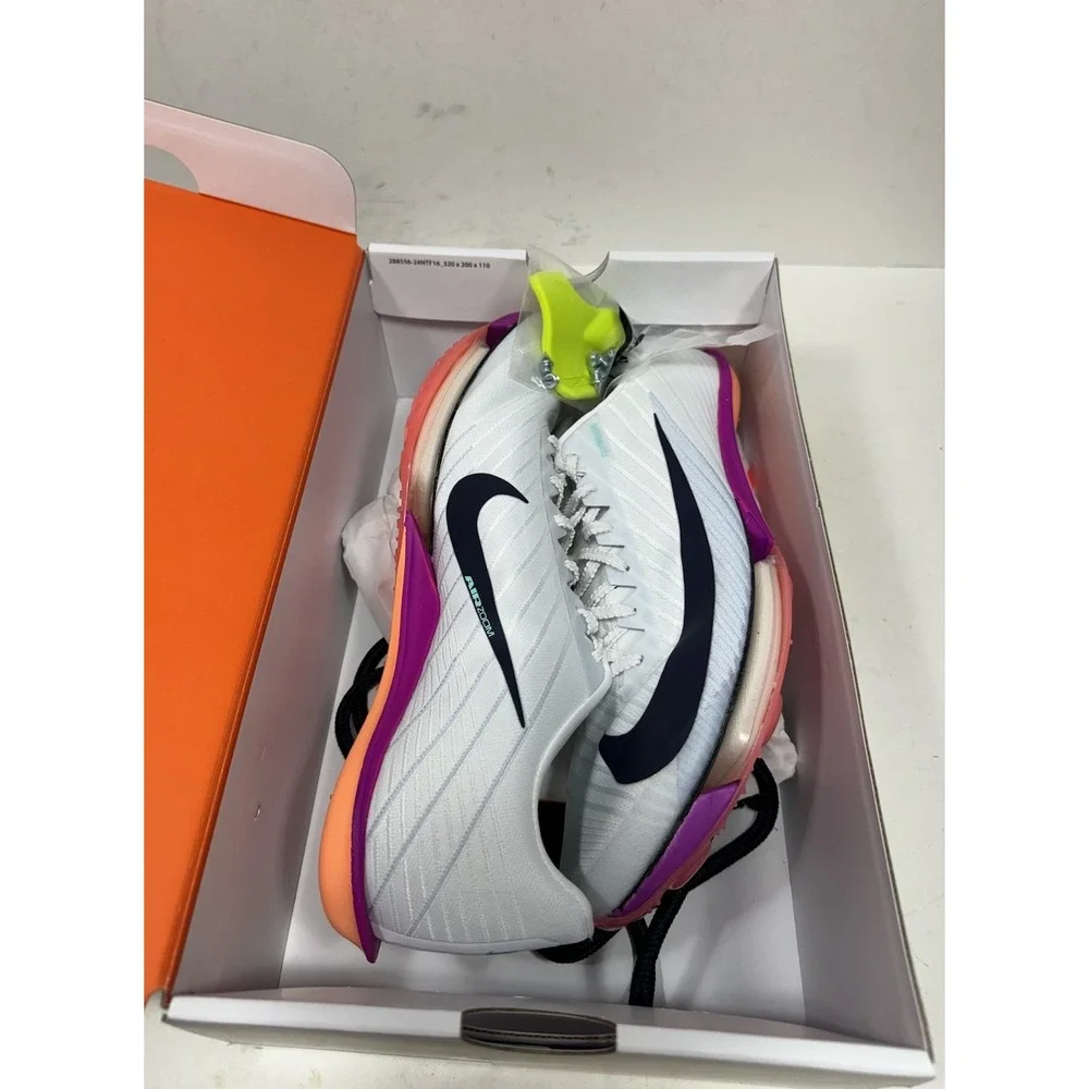 Nike Maxfly 2 Rebound Track And Field Shoes Mens 10 White Black Red FD8395-100